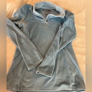 Spyder Pale Blue Women's Fleece Quarter-Zip M